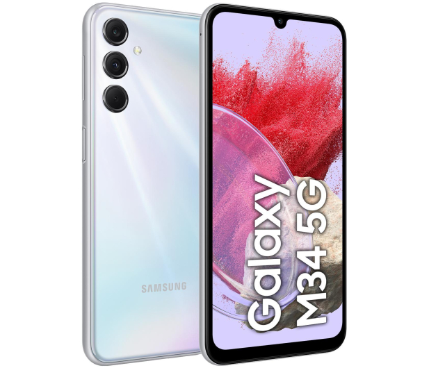 SAMSUNG Galaxy M34 5G 6/128GB Srebrny (M346B) - 1190001 - zdjęcie 2